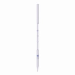 Demeter pipettes, Soda-lime glass, blue graduation | Marks at ml : 1.0, 2.0, 2.1, 2.2